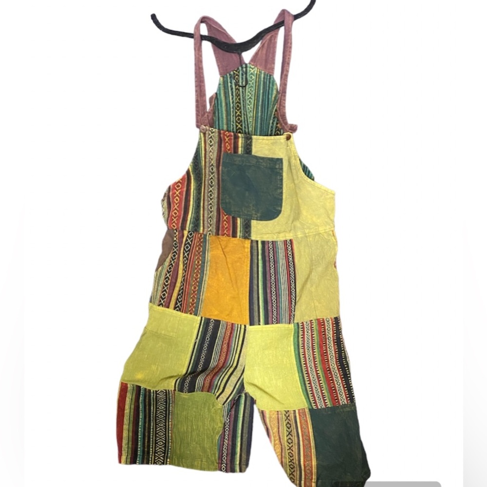 hippie romper/overalls size large-2xl  🌈